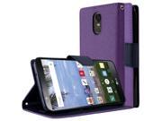 [LG Stylo 3] Wallet Case REDshield [Purple] Luxury Faux Saffiano Leather Case