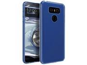 [LG G6] Case Slim Flexible Anti shock Crystal Silicone Protective [Blue]