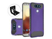 [LG G6] Case [Purple] Supreme Protection Rubberized Matte Hard Case