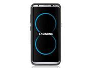 [Samsung Galaxy S8] Case Super Slim Brushed Metallic Hybrid Case [Dark Gray]