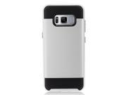 [Samsung Galaxy S8] Case Super Slim Brushed Metallic Hybrid Case [Silver]