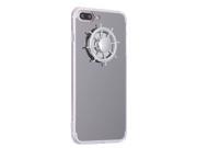[Fidget Spinner Case] Apple iPhone 7/6/6S [Silver Mirror & Clear] Protective TPU