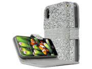 UPC 803211243347 product image for Made for Apple iPhone X / XS 2018 Wallet Case [Silver Shiny Sparkling Gem w/ Sil | upcitemdb.com