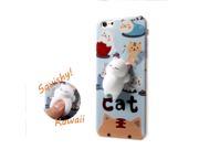 UPC 803211728950 product image for Made for Apple iPhone 8/7/6S/6 Plus 3D Cat TPU Case [Squishy White Kitty] Slim & | upcitemdb.com