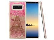 UPC 803212138413 product image for Samsung Galaxy Note 8 Glitter Case, [Eiffel Tower Paris & Rose Gold Stars] Slim  | upcitemdb.com