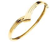 Hinged Bangle Bracelet in 14k Yellow Gold