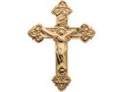 Crucifix Lapel Pin in 14k Yellow Gold