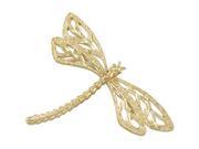 Dragonfly Brooch in 14k Yellow Gold