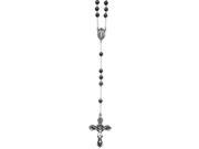 Antiqued Hematite Rosary in Sterling Silver