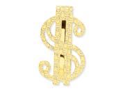 Dollar Sign Money Clip in 14k Yellow Gold