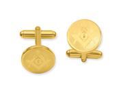 Round Masonic Cuff Links in Non Metal