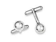 Ball Cuff Links in Sterling Silver