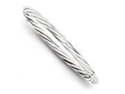 5mm Twisted Hinged Bangle in Sterling Silver