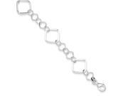 Square Link Bracelet in Sterling Silver