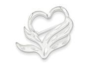 Heart Pin in Sterling Silver