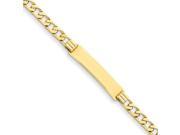 Fancy Link ID Bracelet in 14k Yellow Gold