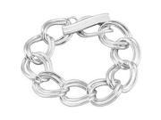 Link Bracelet Toggle Clasp in Sterling Silver