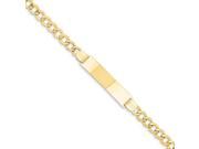 Curb Link ID Bracelet in 14k Yellow Gold