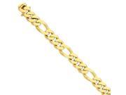 Polished Fancy Link Bracelet in 14k Yellow Gold