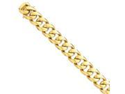 Polished Fancy Link Bracelet in 14k Yellow Gold