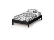 South Shore Twin 39 inch Classic Platform Bed Black