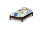 South Shore Twin 39 inch Classic Platform Bed Chocolate