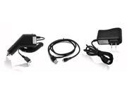 Wall Charger AC Adapter Car Charger DC Adapter USB Data Cable fits Amazon Kindle Fire Tablet Black