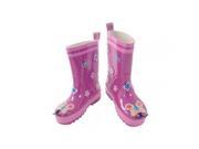 Kidorable Butterfly Rain Boot Toddler Little Kid Purple 5 M US Toddler