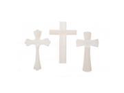 Darice 9180 34 Unfinished Wooden Wall Cross