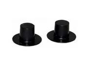 1 1 8 Black Acrylic Top Hats ~ Package of 288