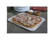 Pizzacraft PC0002 15 x 12.1 Rectangle Ceramic Baking Pizza Stone with Wire Frame