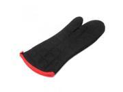 Charcoal Companion 17 Inch Flame Resistant Black BBQ or Oven Mitt