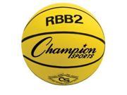 Champion Sports RBB2 Junior Rubber Basketball 27.5 Yellow
