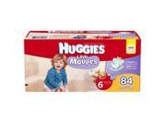 Huggies Little Movers Diapers Size 6 Giant Pack 84 Count