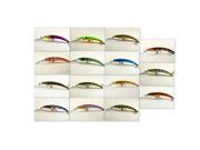 Akuna Lot of 15 5.9 Holographic Hand Painted Metallic Colors Deep Diving Pike Bass Walleye Pickerel Fishing Lures Tackles