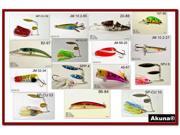 Akuna Pack of 15 Lures for Bass fishing in each of the 50 states