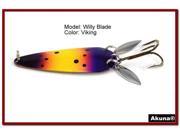 Akuna Willy Blade 3 Spoon Fishing Lure with 2 Side Spoons