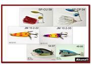 Akuna Pack of 6 Crankbait Lures for Bass fishing in each of the 50 states