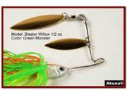 Akuna Blaster Willow Twin Blades Spinnerbait various sizes and colors