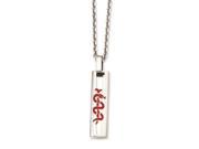 Genuine Chisel TM Necklace. Stainless Steel Thin Medical Pendant 24in Necklace. 100% Satisfaction Guaranteed.