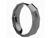 6 mm Mens Tungsten Carbide Rings Polished Diamond Faceted Includes Engraving Size 4 12.5