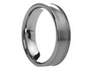 6 mm Mens Tungsten Carbide Rings Rounded Brushed Center Includes Engraving Size 4 12.5