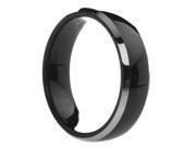 6 mm Mens Black Tungsten Carbide Rings Polished Two Tone Includes Engraving Size 4 13