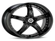 Enkei 437 875 8042BK LS 5 Luxury Series Wheel Black 18 x 75