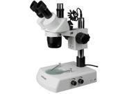 10X 30X Trinocular Stereo Microscope with Top Bottom Halogen Lights