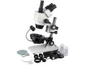 Cordless LED 7X 45X Jewel Gem Stereo Zoom Microscope