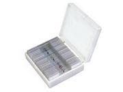 AmScope 25 Glass Prepared Microscope Slides with Wooden Box