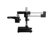 AmScope Heavy Duty Double Arm Black Boom Stand
