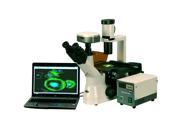 40 1000x Phase Contrast Inverted Fluorescent Microscope Fluo Camera