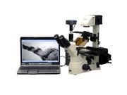 1500X Phase Contrast Inverted Fluorescence Microscope 1.4MP B W Cam